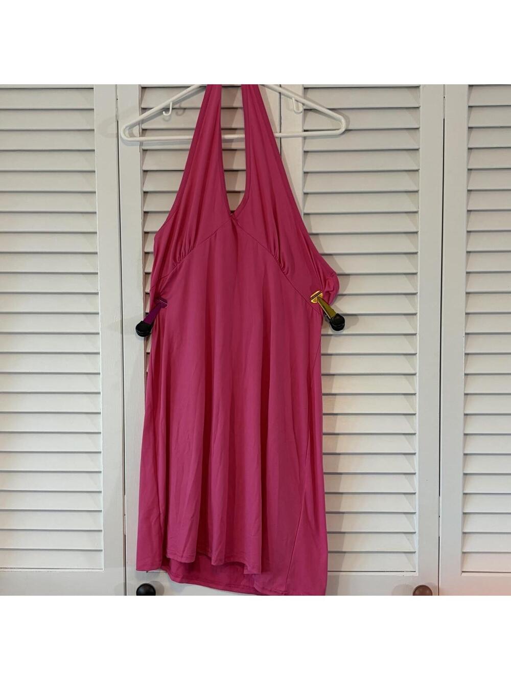 Women's Pink Halter Dress/Coverup XL